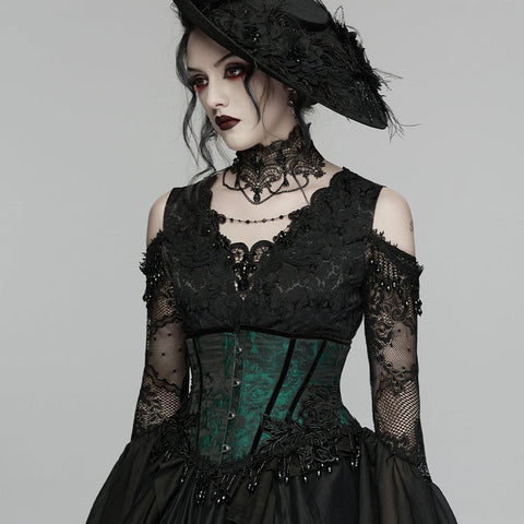 Gothic-Rosenquasten-Korsett