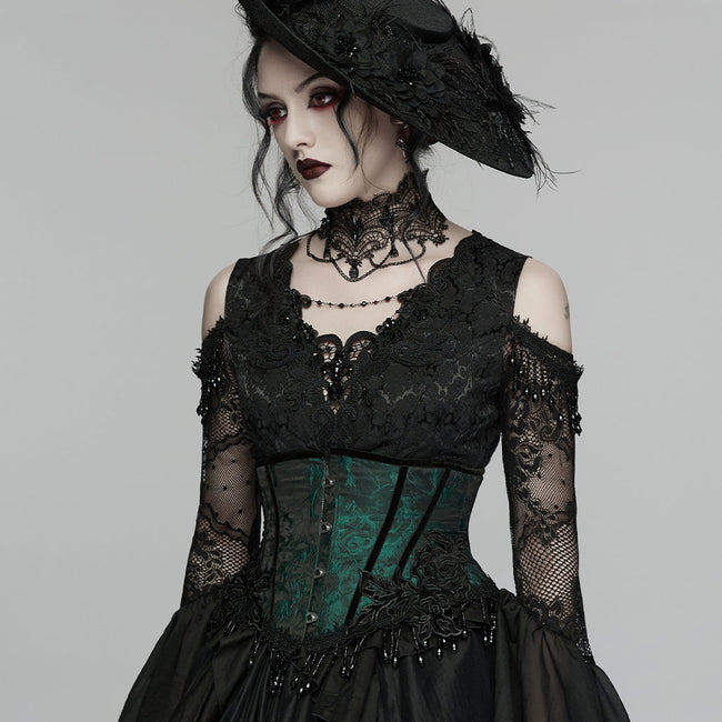 Gothic-Rosenquasten-Korsett