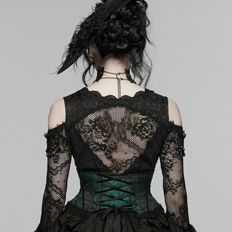 Gothic-Rosenquasten-Korsett