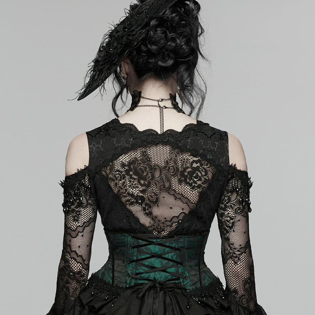 Gothic-Rosenquasten-Korsett
