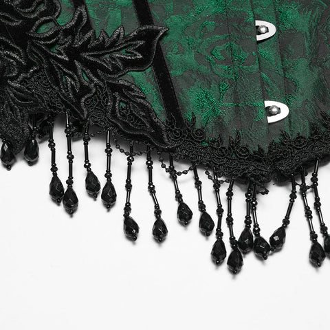 Gothic-Rosenquasten-Korsett