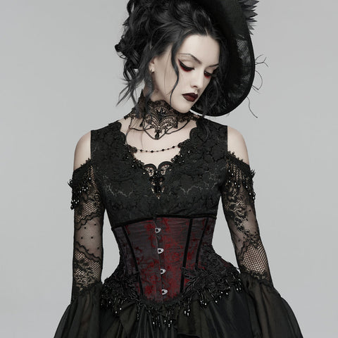 Gothic-Rosenquasten-Korsett