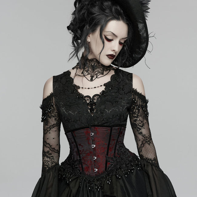 Gothic-Rosenquasten-Korsett