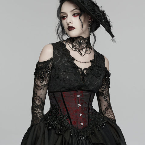 Gothic-Rosenquasten-Korsett