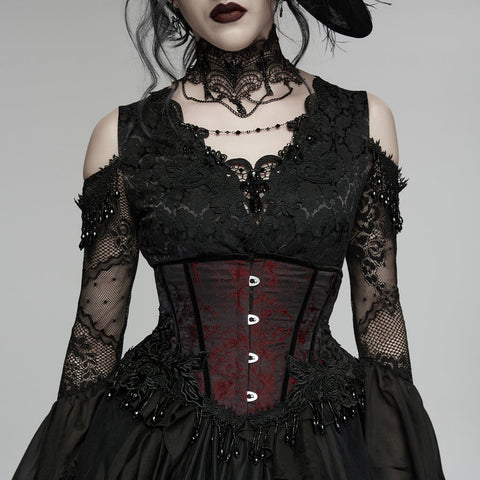 Gothic-Rosenquasten-Korsett