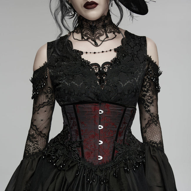 Gothic-Rosenquasten-Korsett