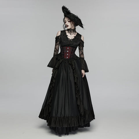 Gothic-Rosenquasten-Korsett