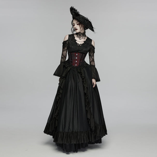 Gothic-Rosenquasten-Korsett