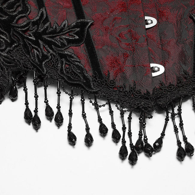 Gothic-Rosenquasten-Korsett