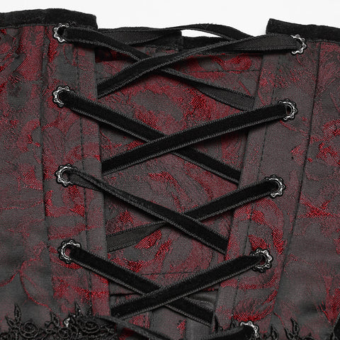 Gothic-Rosenquasten-Korsett