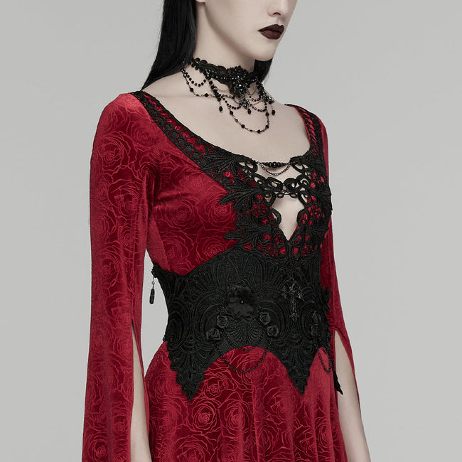 Gothic-Korsett mit scharfen Ecken