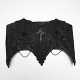 Gothic-Korsett mit scharfen Ecken