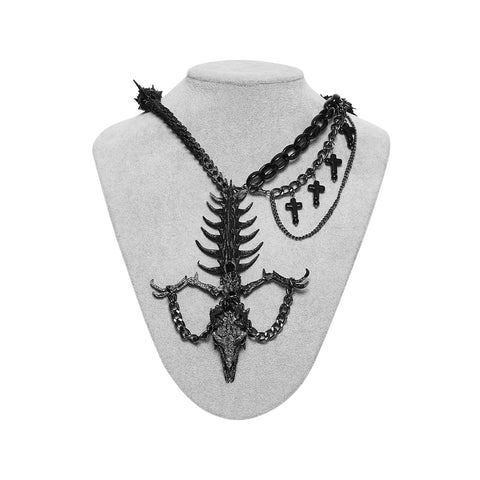 Punk Teufel Drachenknochen Halskette
