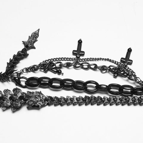 Punk Teufel Drachenknochen Halskette