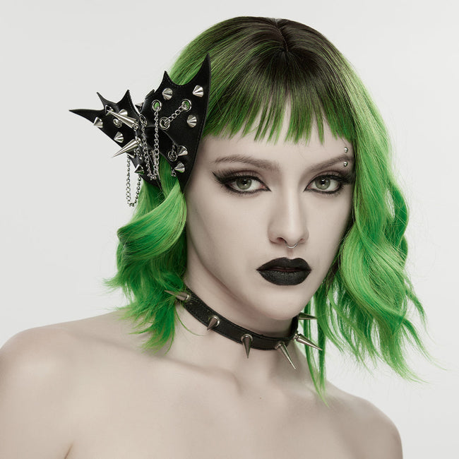 Punk-Fledermaus-Schleife-Haarnadel