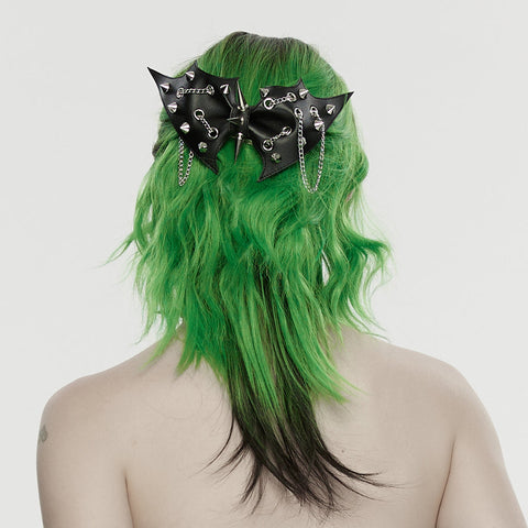 Punk-Fledermaus-Schleife-Haarnadel