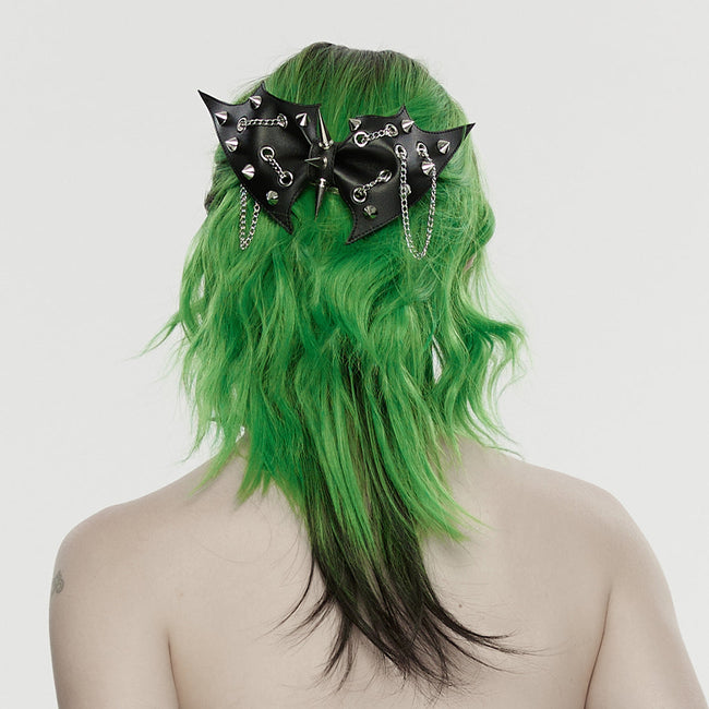 Punk-Fledermaus-Schleife-Haarnadel