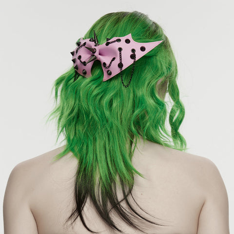Punk-Fledermaus-Schleife-Haarnadel