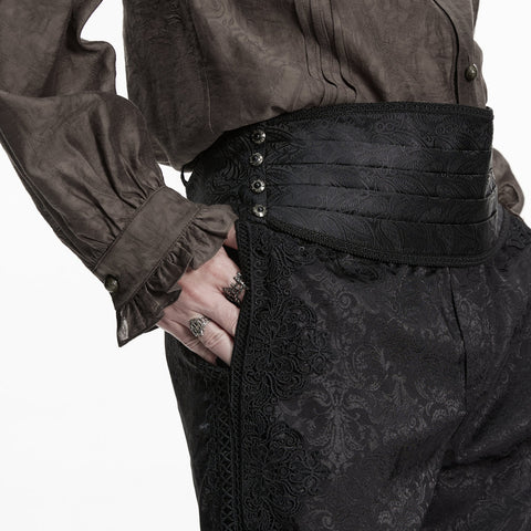 Gothic Retro Jacquard Korsett