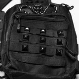 Punk-Retro-Rucksack mit mehreren Fächern