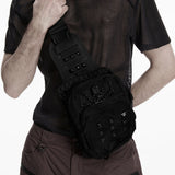 Punk-Retro-Rucksack mit mehreren Fächern