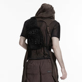 Punk-Retro-Rucksack mit mehreren Fächern