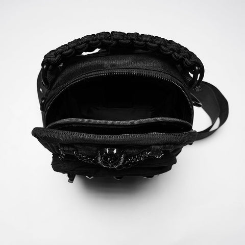 Punk-Retro-Rucksack mit mehreren Fächern