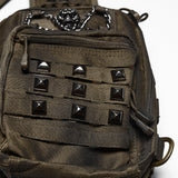 Punk-Retro-Rucksack mit mehreren Fächern