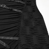 Punk asymmetrische Spleiß-Kapuzenweste