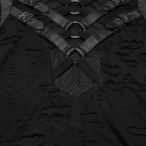 Punk Tattered Visual T-Shirt