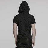 Punk Cracked Kapuzen-T-Shirt