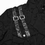 Punk Cracked Kapuzen-T-Shirt
