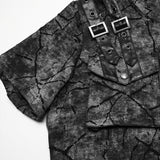 Punk Cracked Kapuzen-T-Shirt