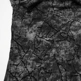 Punk Cracked Kapuzen-T-Shirt