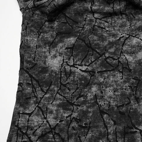 Punk Cracked Kapuzen-T-Shirt