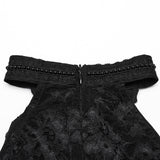 Gothic Plissee Neckholder Top