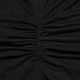 Gothic-T-Shirt mit V-Ausschnitt