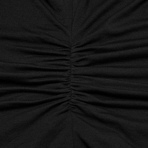 Gothic-T-Shirt mit V-Ausschnitt