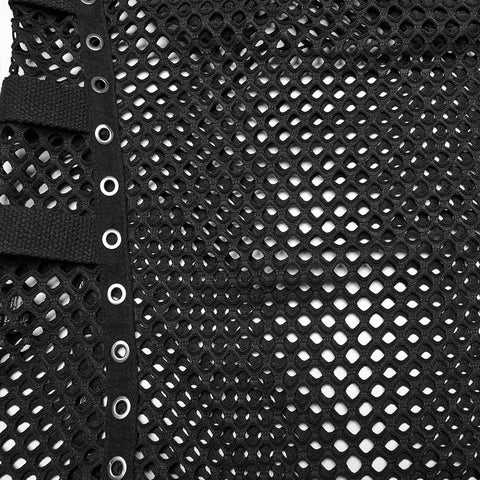 CyberPunk Sexy Mesh-Weste