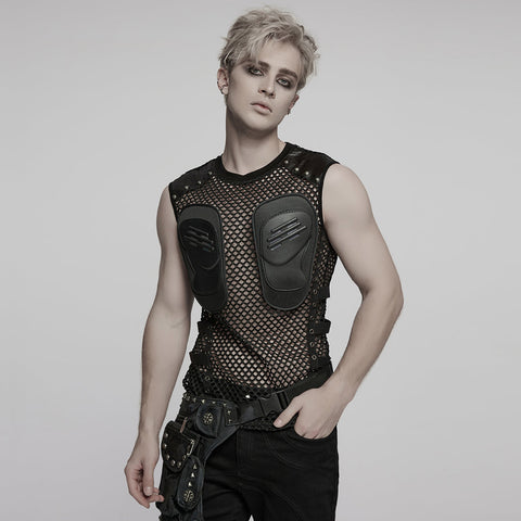 CyberPunk Sexy Mesh-Weste