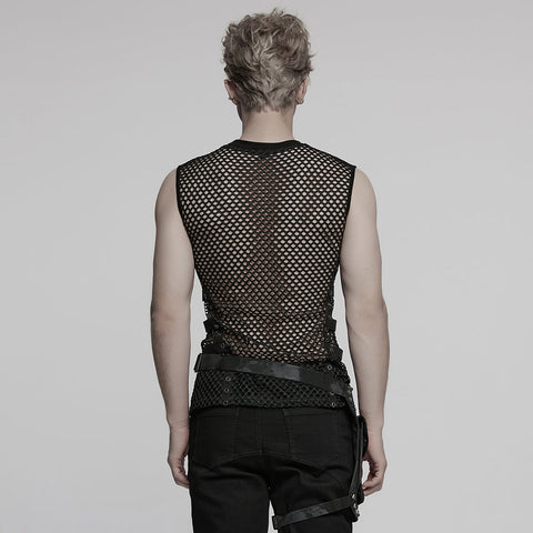 CyberPunk Sexy Mesh-Weste