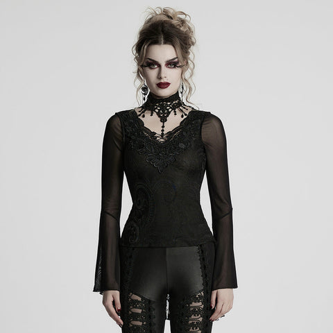 Gothic Exquisites Spitzen-T-Shirt