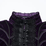 Elegantes Gothic-Samt-T-Shirt