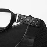 Cooles, gestreiftes, zerrissenes Punk-T-Shirt