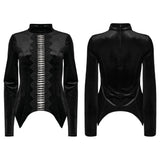 Gothic-T-Shirt aus symmetrischem Samt