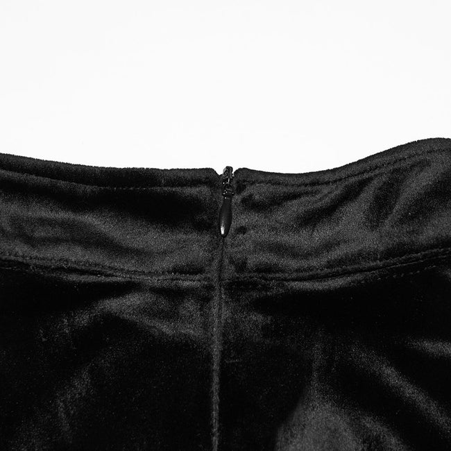 Gothic-T-Shirt aus symmetrischem Samt