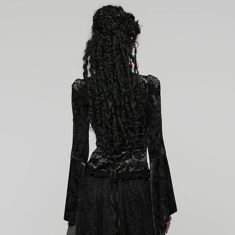 Wunderschönes Gothic-Spitzen-T-Shirt