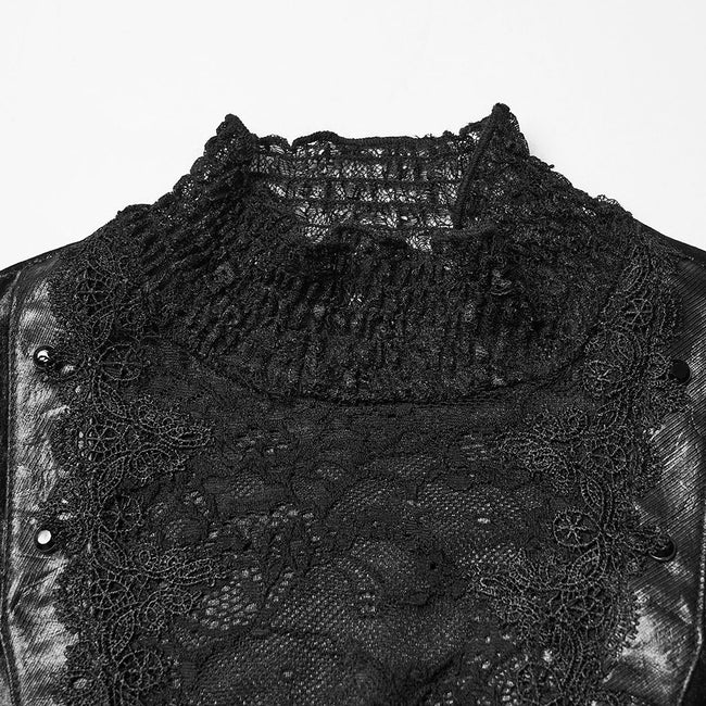 Wunderschönes Gothic-Spitzen-T-Shirt