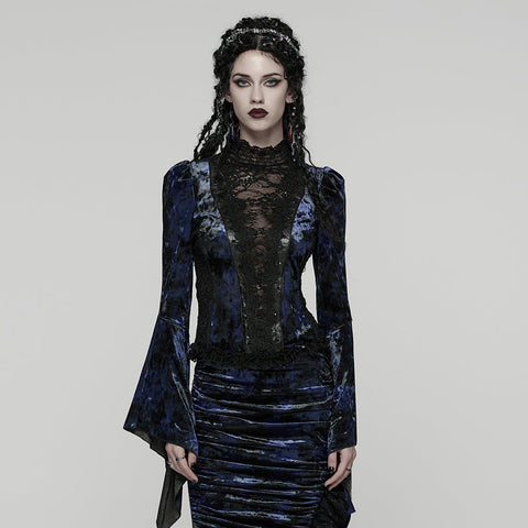 Wunderschönes Gothic-Spitzen-T-Shirt