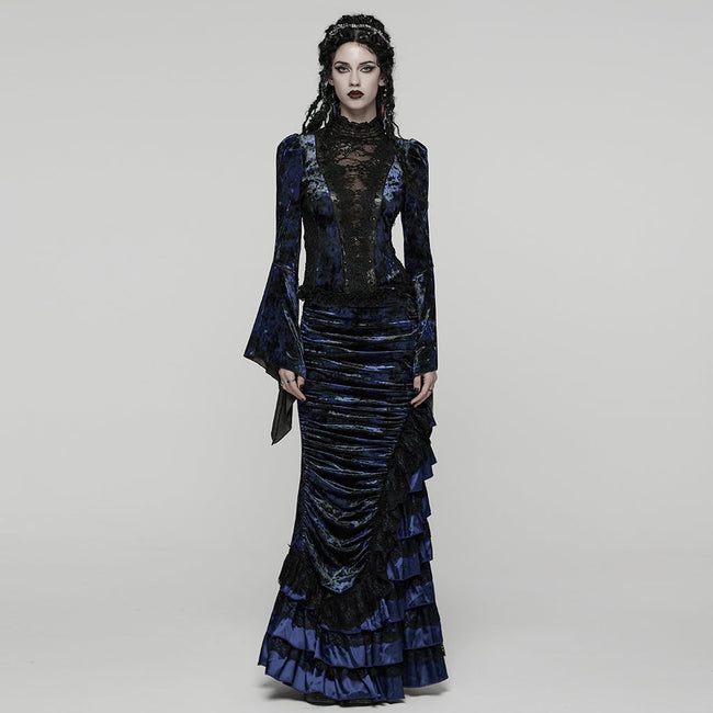 Wunderschönes Gothic-Spitzen-T-Shirt